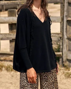 Femme Lauren Vidal Pull 100% Laine Naomi noir