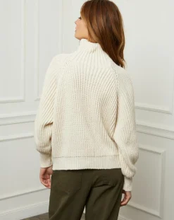 Femme Fleur de cachemire Pull 100% Laine Noa beige