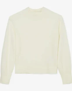 Femme Marc O'Polo Pull 100% Laine vierge Col montant écru