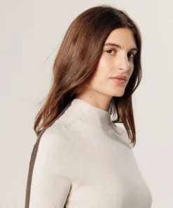 Femme Rodier Pull Adline double face blanc écru