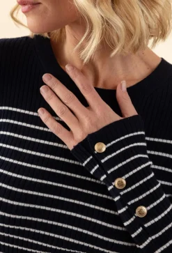 Femme Bleu Blanc Rouge Pull Alhambra bleu