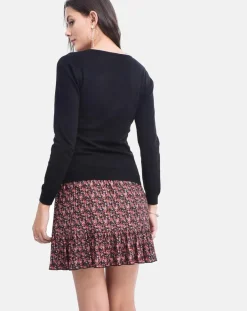 Femme Assuili Pull Alice noir