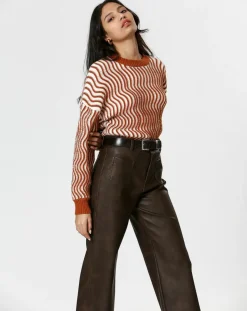 Online The Korner Pull Alicia marron/crème