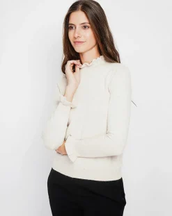 Clearance Assuili Pull Alix creme