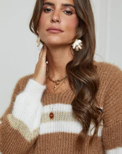 Femme L'Armoire de Suzette Pull Anna camel