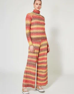 Outlet Manoush Pull Arc-en-ciel kaki