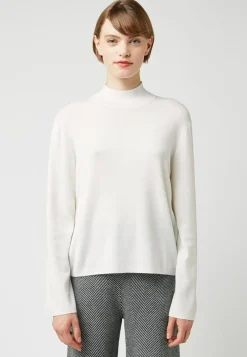 Femme Rodier Pull Béryl col montant blanc écru