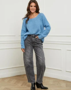 New L'Armoire de Suzette Pull Camille bleu