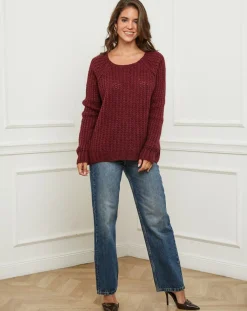 Sale L'Armoire de Suzette Pull Camille bordeaux