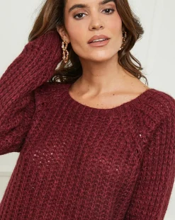 Sale L'Armoire de Suzette Pull Camille bordeaux