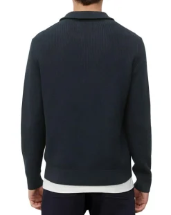 New Marc O'Polo Pull Camioneur Cotelé bleu marine