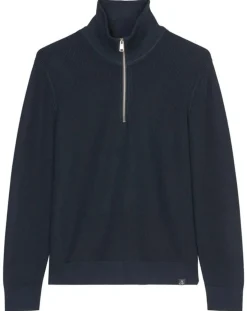 New Marc O'Polo Pull Camioneur Cotelé bleu marine