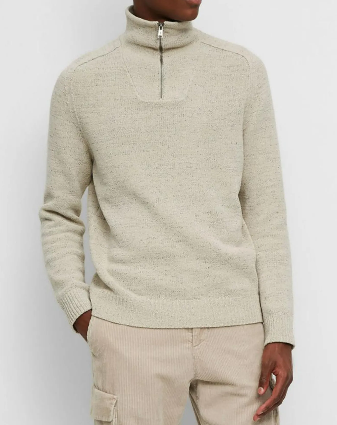 Homme Marc O'Polo Pull camionneur chenille écru