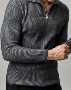 Homme Marc O'Polo Pull Camionneur en Laine mélangée gris foncé