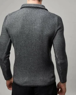 Homme Marc O'Polo Pull Camionneur en Laine mélangée gris foncé