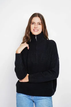 Sale Assuili Pull camionneur noir