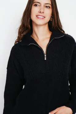 Sale Assuili Pull camionneur noir