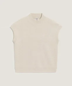 Femme Rodier Pull Cerise manches courtes col monta blanc écru