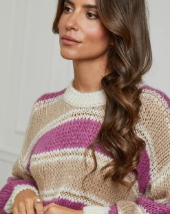 Femme L'Armoire de Suzette Pull Charlotte rose