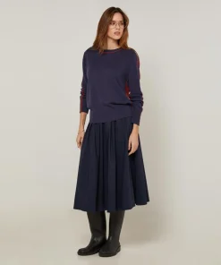 Hot Rodier Pull Christelle 100% Laine mélangée bleu denim
