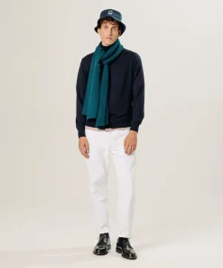 Discount Rodier Pull Clément 100% laine col rond bleu nuit