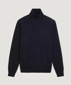 Discount Rodier Pull Clément 100% laine col rond bleu nuit
