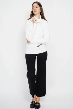 Outlet Assuili Pull col boule naturel