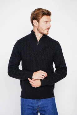 Homme C&Jo Pull col camionneur noir