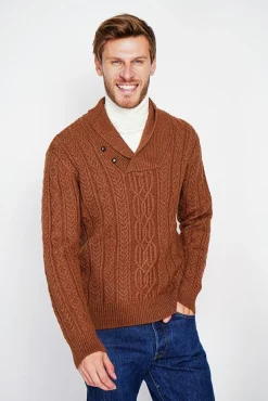 Discount C&Jo Pull col chale marron