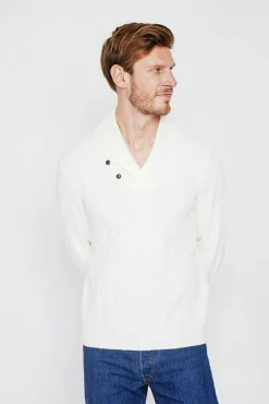 Best C&Jo Pull col châle naturel