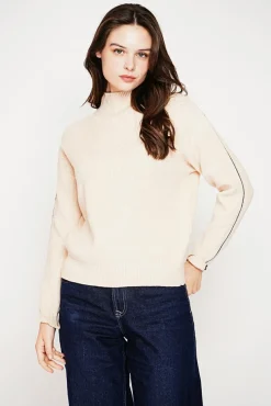 Discount C&Jo Pull col montant crème