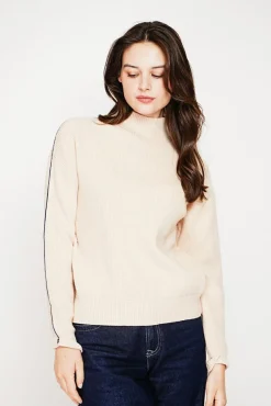 Discount C&Jo Pull col montant crème