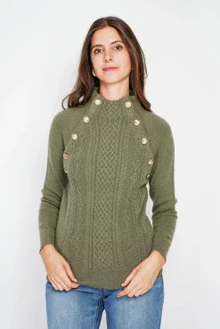 C&Jo Pull col montant kaki