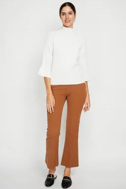 Online Assuili Pull col montant torsadé naturel