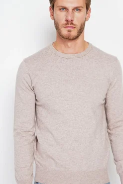 Homme C&Jo Pull col ras de cou desert