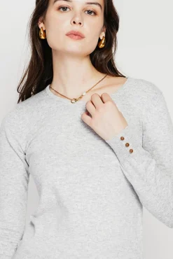 Online C&Jo Pull col rond classique givre