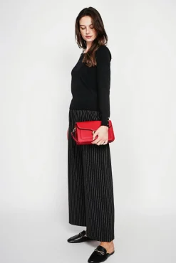 Femme C&Jo Pull col rond classique noir