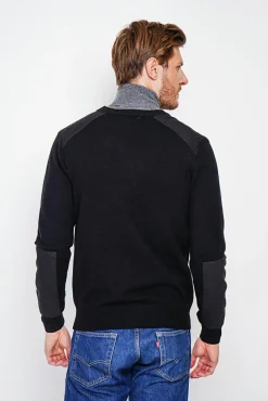 Homme C&Jo Pull col rond noir