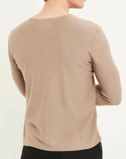 Homme Replay Pull col rond Wash beige