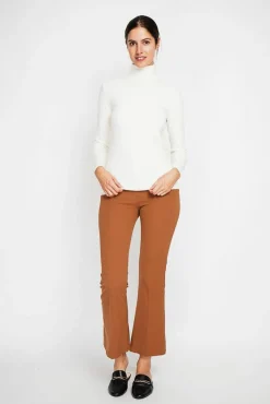 Discount Assuili Pull col roulé classique naturel