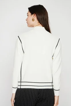 Clearance C&Jo Pull col roulé montant naturel