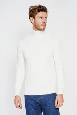 Homme C&Jo Pull col roulé naturel