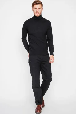 C&Jo Pull col roulé noir