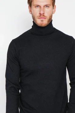 C&Jo Pull col roulé noir