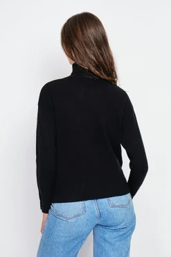 Sale Assuili Pull col roulés noir