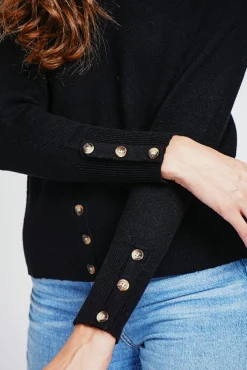 Sale Assuili Pull col roulés noir