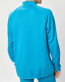 Homme Odlo Pull col zippé Carve bleu