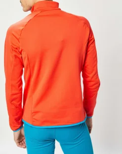 Clearance Odlo Pull col zippé Ceramicwarm rouge