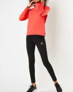 Femme Odlo Pull col zippé Ceramicwarm rouge