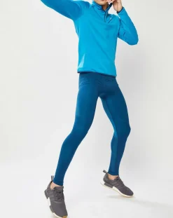 Outlet Odlo Pull col zippé Ceramicwarm bleu